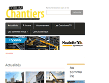Tablet Screenshot of forum-chantiers.com